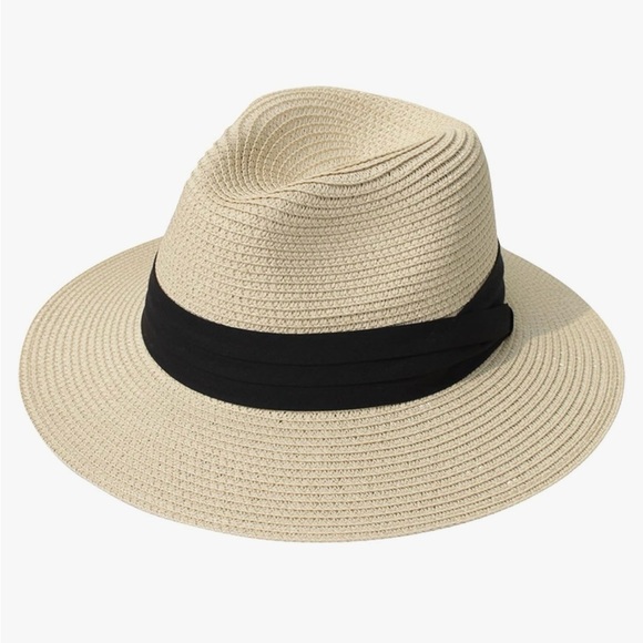 Accessories - Lanzom Women Wide Brim Straw Hat
 UPF50+ New Without Tags